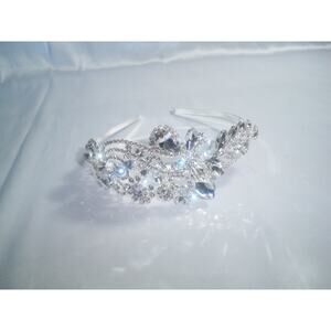 Sliver asymmetrical headband headpiece tiara bridal wedding headband headband s